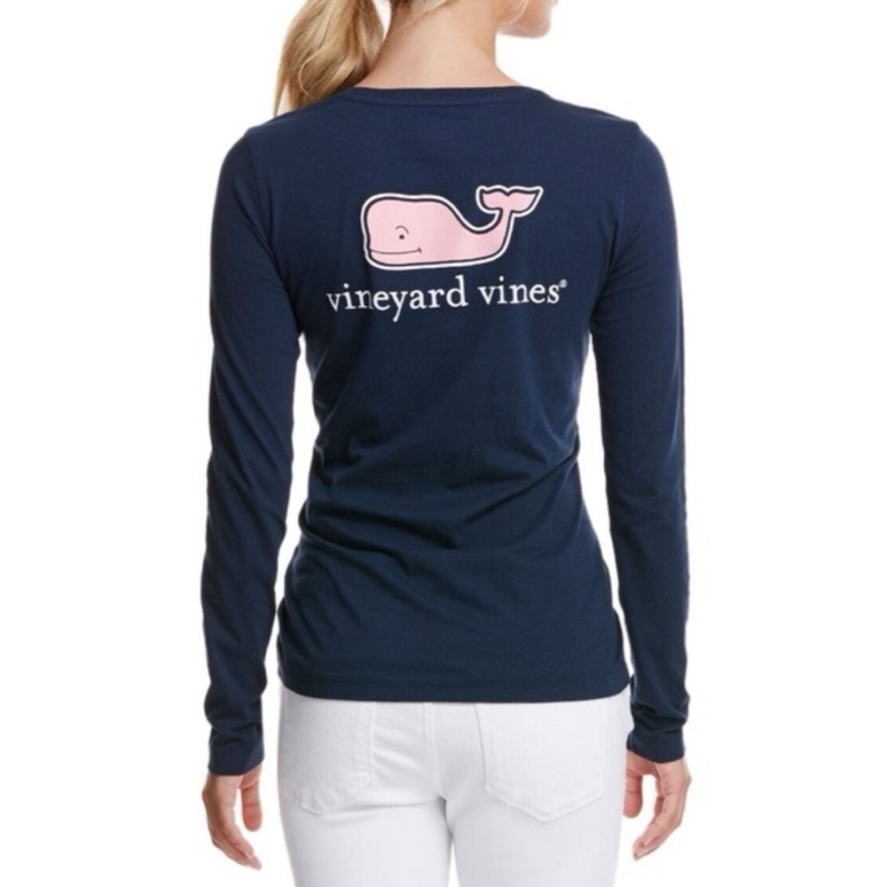 Vineyard Vines Women’s Navy whale shirt XXS